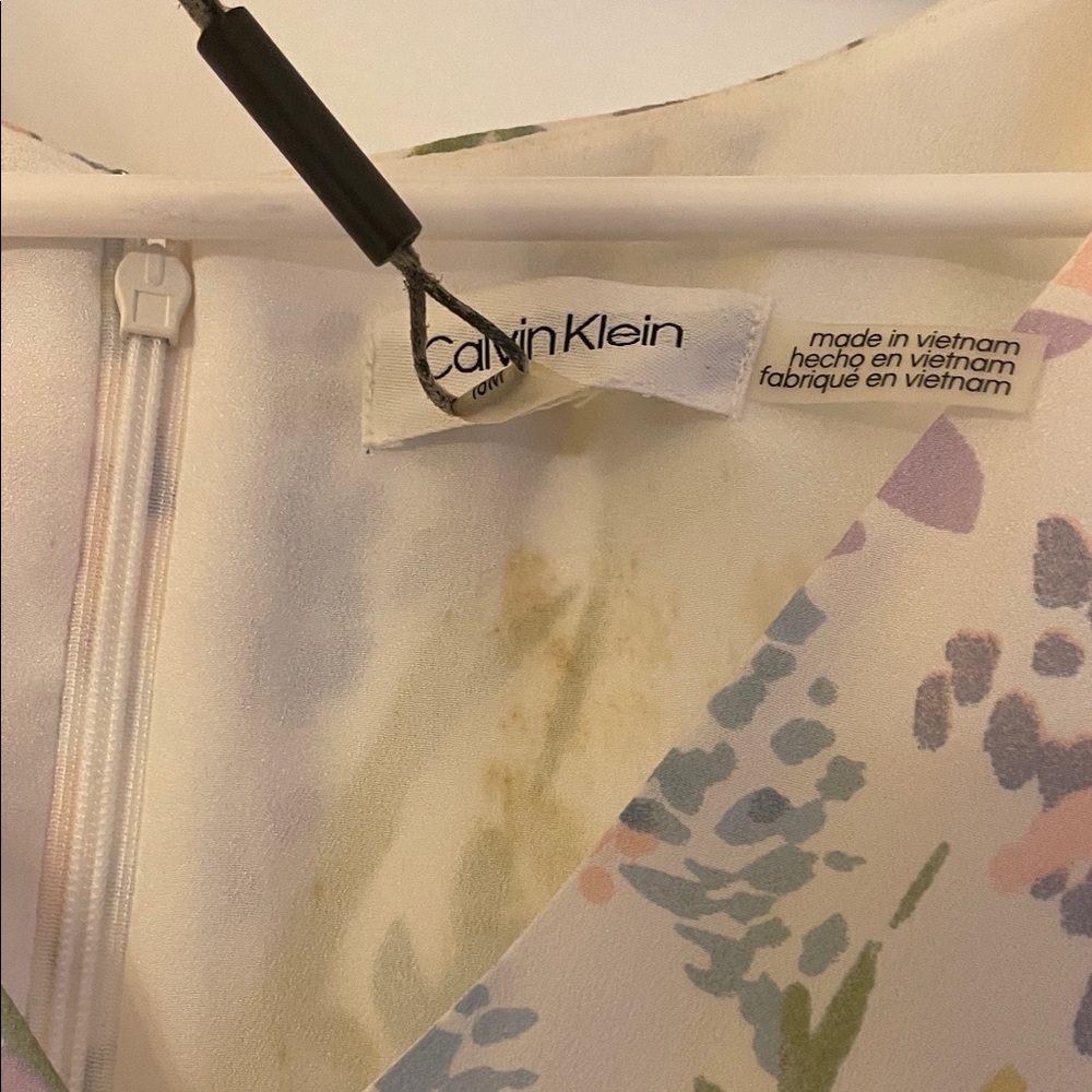 NWT Calvin Klein Floral Sleeveless Dress - Picture 6 of 12